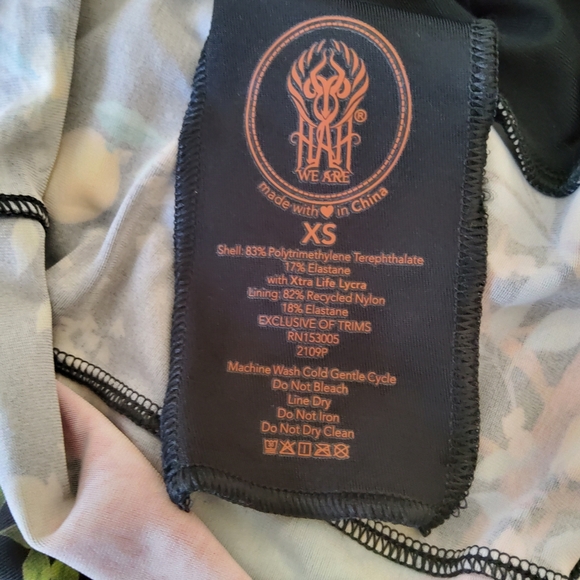 We Are Hot as Hell HAH Free People Wrap Floral Bikini Swimsuit Top Tie Front XS - Picture 6 of 6